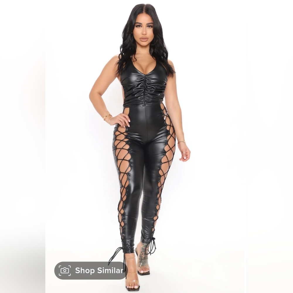 Fashion Nova black sexy jumpsuit